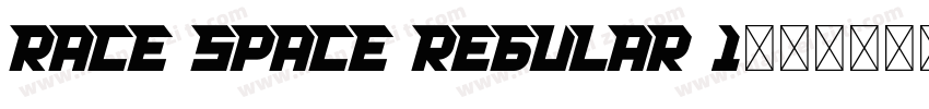 RACE SPACE REGULAR 1字体转换